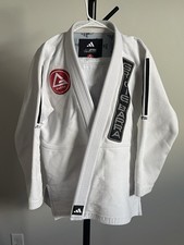 Adidas Gracie Barra Performance BJJ Gi A1 White Jiu Jitsu Kimono Jacket Pants picture