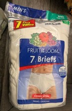 Vtg Fruit of the Loom Men’s 7-Pack Classic White Briefs Size 30-32 NIP 2009 picture