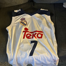 adidas Real Madrid Luka Dončić #7 Basketball Jersey Size M White Blue Red picture