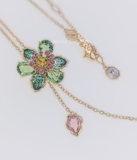 NEW Authentic SWAROVSKI Multicolor Flower Idyllia Y Pendant Necklace 5717158 picture
