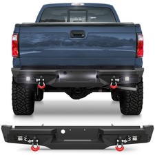 For 11-16 Ford F250 F350 Front or Rear Bumper W/ Winch Grille Bar Lights Drings picture