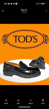 Tod's Gomma Leather Penny Loafers -Woman's size 8 - REDUCED FROM $825 IN STORE picture