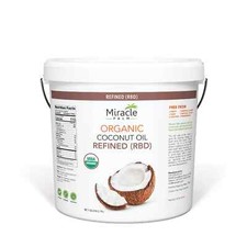 Organic Refined Coconut Oil (RBD) No Flavor or Scent 1 Gallon (128 fl zo) Pail picture