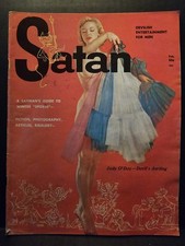 VTG 1957 Satan Magazine Vol. 1 #1 Original 1st Issue Judy O'Day w/centerfold GD picture