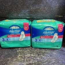 2 X Always Ultra Thin  Size 3  Extra Long Super Pads with Flexi-Wings 17 Count picture