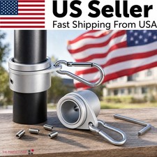 2PCS Flag Pole Ring Aluminum Alloy for 0.75-1 in  Pole 360° Rotating Tangle Free picture
