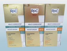 ROC MULTI CORREXION HYDRATE + PLUMP MOISTURIZER SPF 30 1.7 OZ BOX LOT OF 3 picture