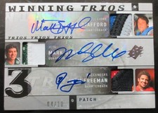 2009 UD SPX MATTHEW STAFFORD AUTOGRAPH 4 CLR WORN JERSEY PATCH /10 MVP RARE picture