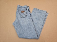 Wrangler Retro Jeans Mens 34x34 Blue Demim Relaxed Boot Western Workwear picture