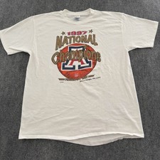 Vintage 1997 Arizona Wildcats NCAA National Champions T-Shirt XL  picture