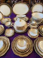 Vintage German China For 10 With Serving Pieces picture