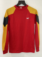VTG 1980s ASICS Tiger Long Sleeve Raglan TShirt Size S Made in USA Red Logo SNS picture