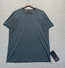 Lululemon Fundamental T-Shirt Men Large Smoky Gray Stretch Classic Fit Quick Dry picture