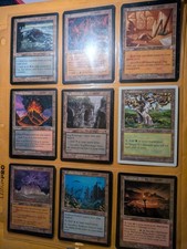 MTG Vintage Non-Basic Land Lot 60+ Urza Odyssey Invasion Lairs Binder Pages picture