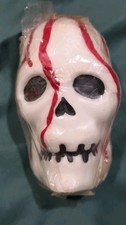 Vintage Robert Alan Bleeding Skull Candle Halloween NOS Sealed Hand Painted 5