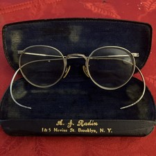 1930s Auth Shuron Gold-Filled Ful-Vue Spectacles Brooklyn New York Optician Case picture