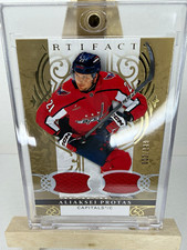 Upper Deck 26-27 Artifacts JERSEY Material Gold Aliaksei Protas Capitals 002/249 picture
