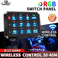 MICTUNING RGB Wireless 12 Gang RGB Switch Panel LED Relay Circuit Marine Box picture