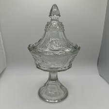1911 H. Northwood Co. Strawberry & Cable Early American Pressed Glass Sweetmeat picture