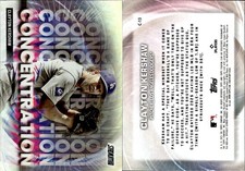 2025 Stadium Club #C-13 Clayton Kershaw Concentration Turquoise Foil #/99 picture