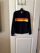 Vintage LIMITED Ladies Navy Fleece Pullover Sweatshirt Size Medium, New picture