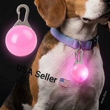 LED Dog Cat Collar Light Night Safety Pendant Waterproof Pet Luminous Glow Tag picture