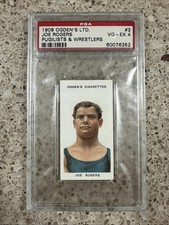 1908/1909 Ogdens LTD. Pugilists & Wrestlers Tobacco Joe Rogers #3 PSA 4 picture