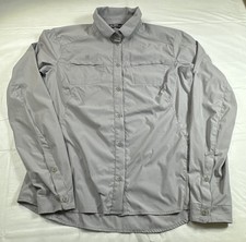 ARC'TERYX FERNIE LS Shirt Roll Tab Sleeve Womens Gray Sz- M #6165 picture