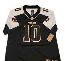NWT Green Bay Packers NFL Jersey Love #10 Large Black White Gold picture