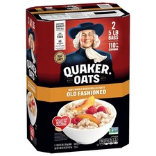 Quaker Old Fashioned Oats 10 lb Total Non GMO Rolled Oatmeal Bulk. picture