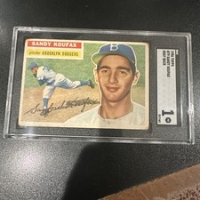 1956 Topps Sandy Koufax #79 Gray Back SGC 1 picture