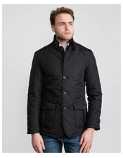 Black ~ BARBOUR LUTZ Men's Quilted Jacket MSRP$380 Rugged & Sophisticated picture