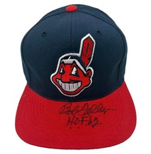 Bob Feller autographed signed inscribed hat Cleveland Indians JSA picture