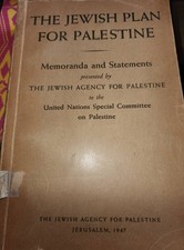 Jewish Plan for Palestine Memoranda Statements presented Jewish agency 1947  UN picture