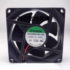 SUNON KD2408PTB1-6A 8025 DC24V 3.4W 2-Wire Inverter Dual Ball Cooling Fan picture