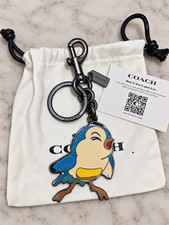 Disney x Coach Limited Edition Snow White Bluebird Bag Charm Keychain 72558 RARE picture