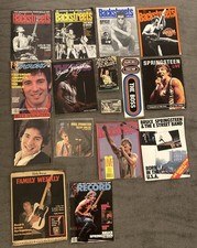 Vintage 1980s Bruce Springsteen Large Lot Rare Memorabilia Tape Magazines Books picture