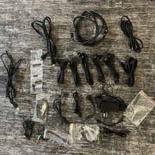 20+ Mixed Computer PC Cable Lot PSU Power Data Cords Adapter Screws Zip Ties picture