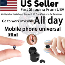 NEW TWS Mini Earbuds Invisible Sleep HeadphoneBluetooth 5.3 Earphones Wireless picture