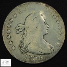 1806 Draped Bust Silver Quarter 25C - Repaired picture