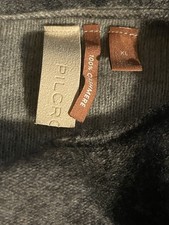Anthropology Pilcro 100% Cashmere High/Lo Grey/Black Snake Print Sweater picture