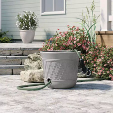 Suncast Lattice Hose Pot Decorative Garden Hose Storage picture