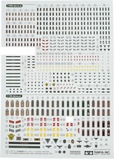 Genuine Tamiya WWII German Military Insignia Figures Decal Set w/Tracking Number picture