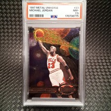1997-98 Metal Universe -Michael Jordan #23 PSA 7.5- FRESH GRADE - COLORFOIL 🏀🐐 picture