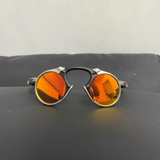 Vintage Oakley Madman X Metal Retro Polarized Sunglasses Red Lens Silver picture