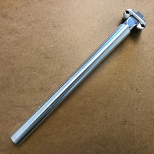 New KALLOY Bicycle Seat Post Micro Adjustable 25.0-27.2mm Length 400mm Silver picture