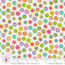 Moda SWEET & PLENTY 22453  11 White  Multi Dots  ME & MY SISTER Quilt Fabric picture