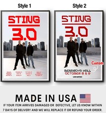 Sting 3.0 North American Tour 2026 Poster Custom date & city Poster picture