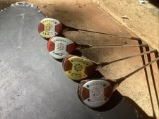 Ben Hogan Persimmon Speed Slot Wood Set 1,3,4,5 Apex 4 Steel Right Handed RH picture