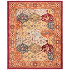SAFAVIEH Traditional Hand Tufted Wool Area Rug Red Multi picture